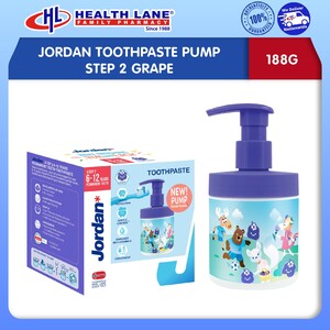 JORDAN TOOTHPASTE PUMP STEP 2 GRAPE (188G)